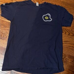 Adult Navy Blue T-Shirt with Egg Patch
